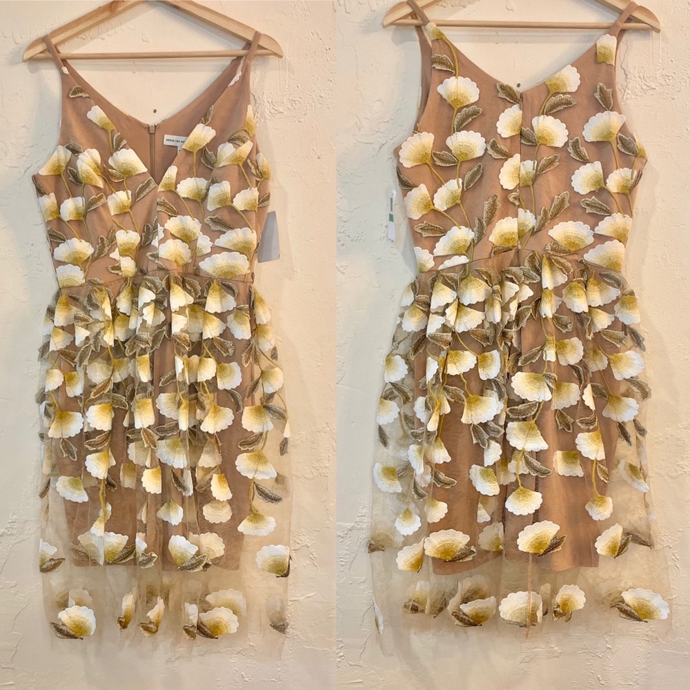 Dress The Population Sunflower Betsy Fit and Flare Dress Dancing Summer Curves